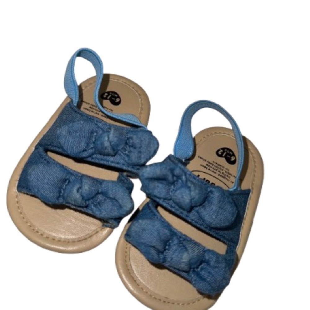 Charming Blue Denim Kids Sandals